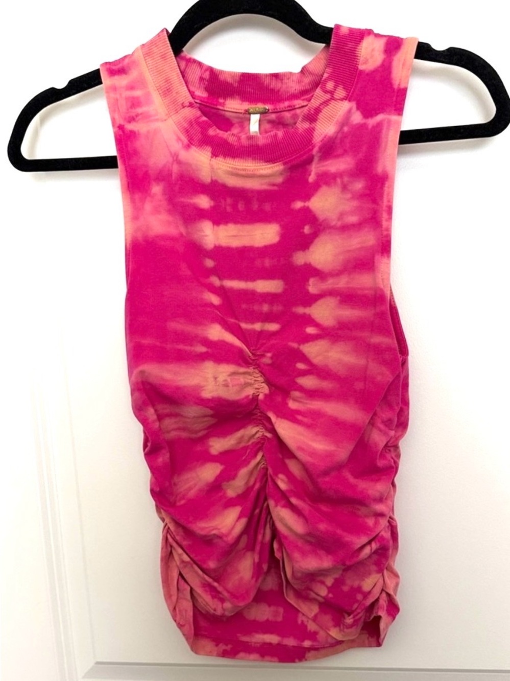 Free People Tie-dyed (Pink & Orange) Tank Top